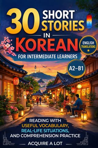 30 Short Stories in Korean for Intermediate Learners cover