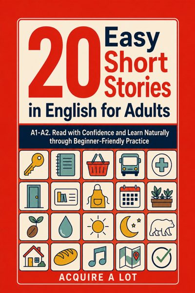 20 Easy Short Stories in English for Adults cover